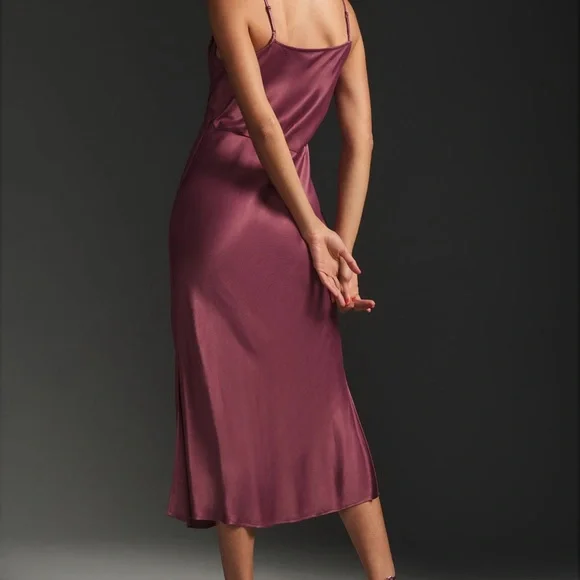 Anthropologie bias cut slip dress XL EUC - Picture 3 of 6